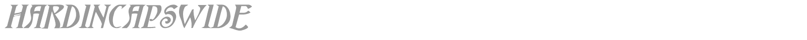 HardinCapsWide font preview